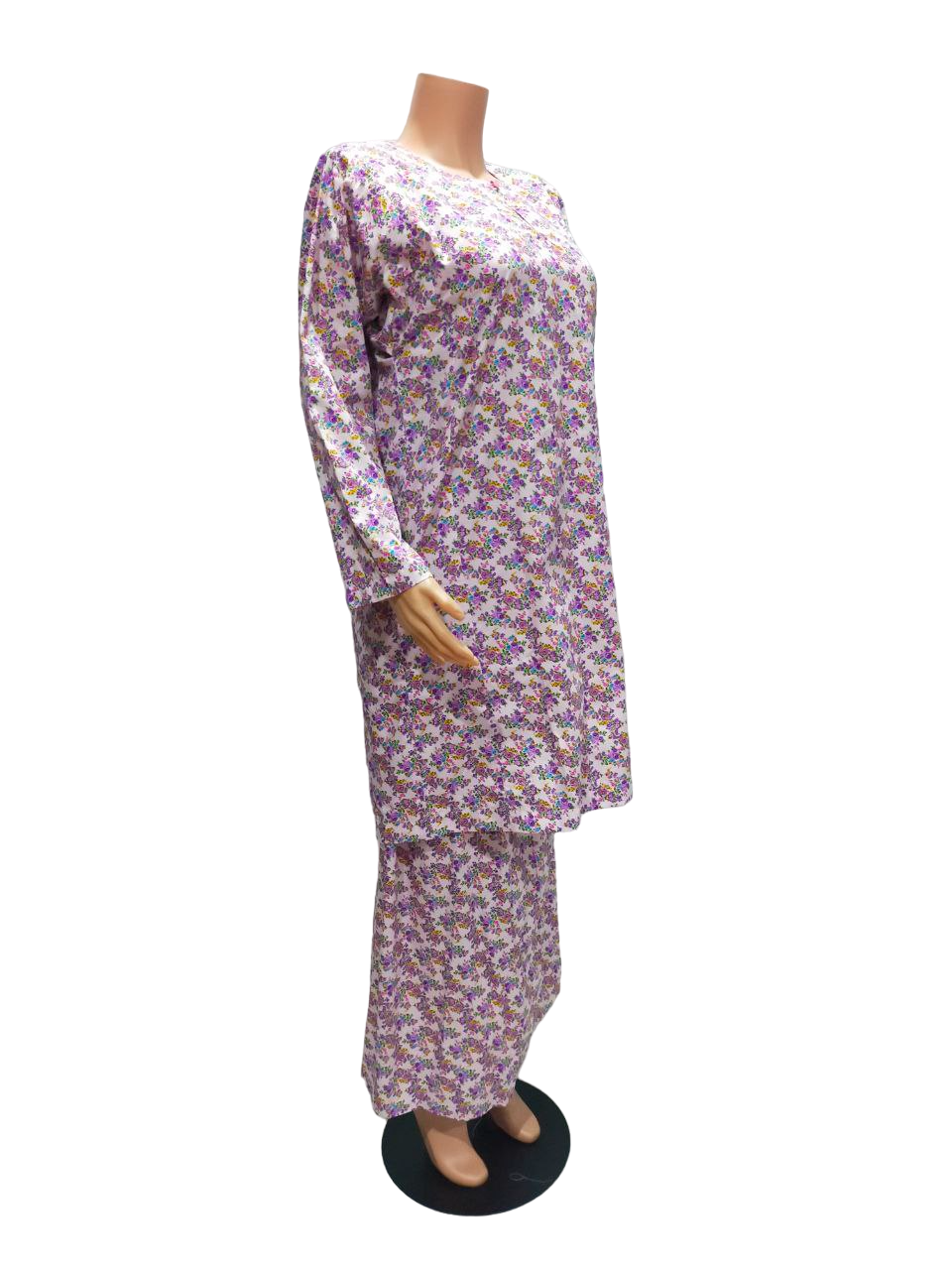 Baju Kurung Pesak Traditional Johor Thistle Pink