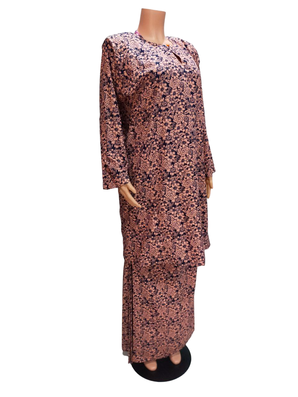 Baju Kurung Pesak Traditional Johor Brown