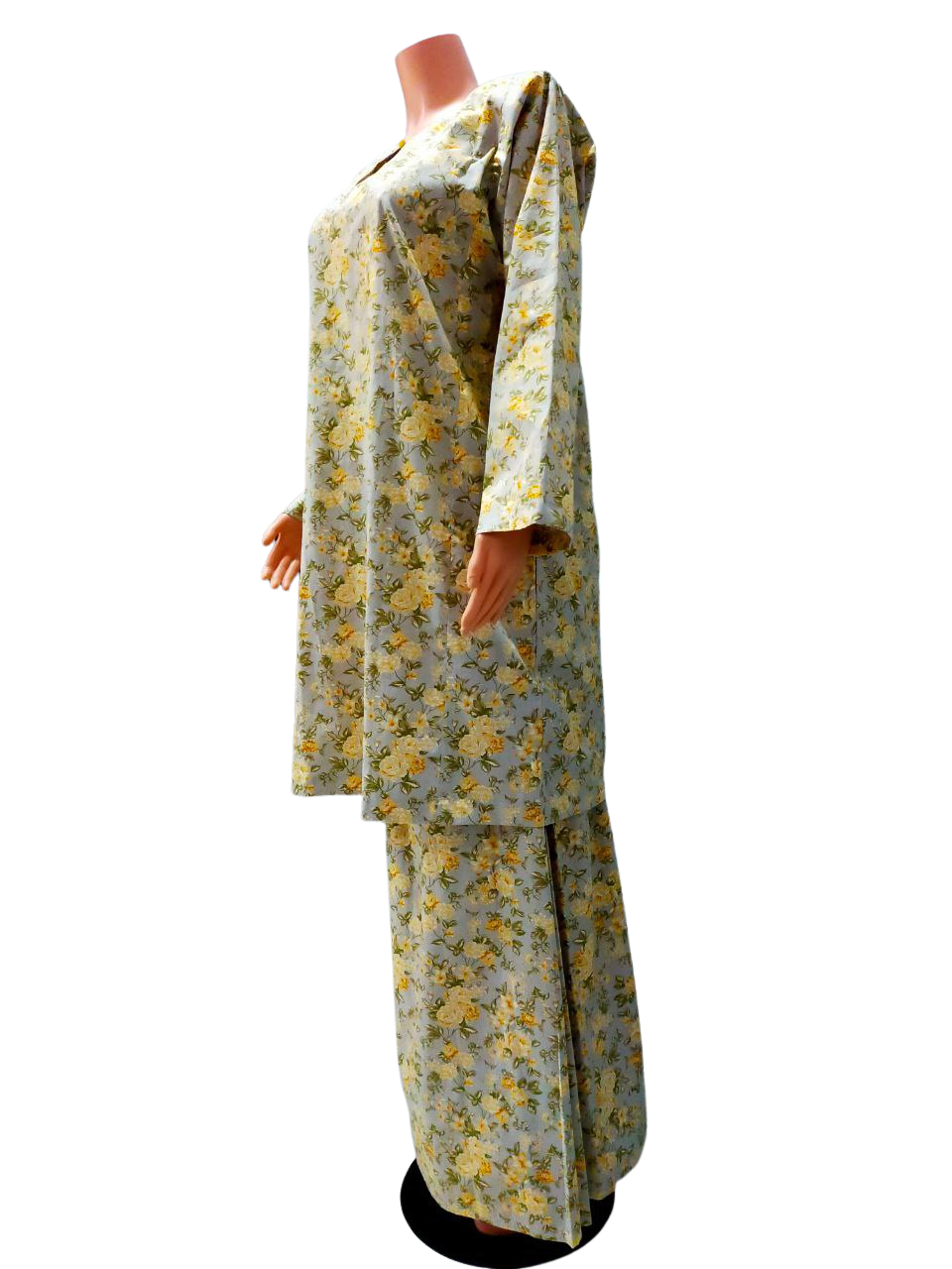 Baju Kurung Pesak Traditional Johor Kuning
