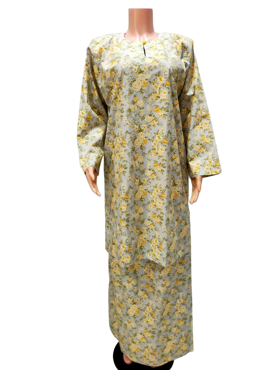 Baju Kurung Pesak Traditional Johor Kuning