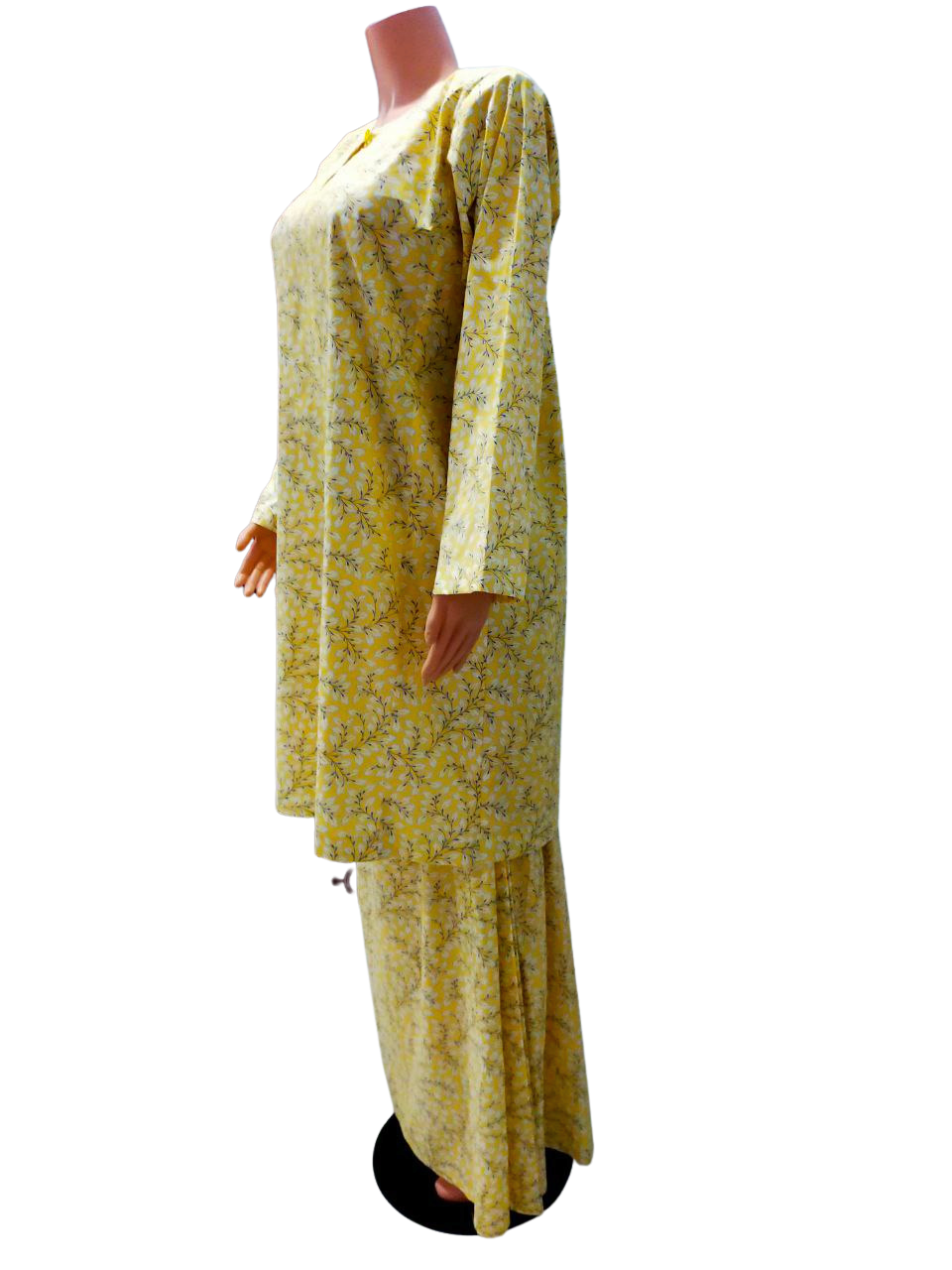 Baju Kurung Pesak Traditional Johor Kuning