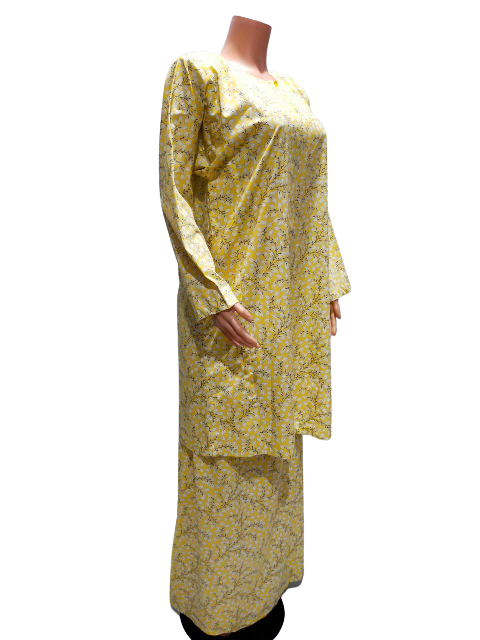 Baju Kurung Pesak Traditional Johor Kuning