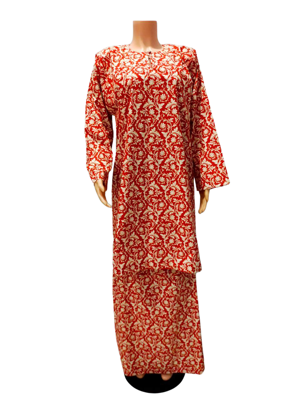 Baju Kurung Pesak Traditional Johor Merah