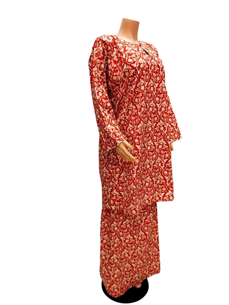 Baju Kurung Pesak Traditional Johor Merah