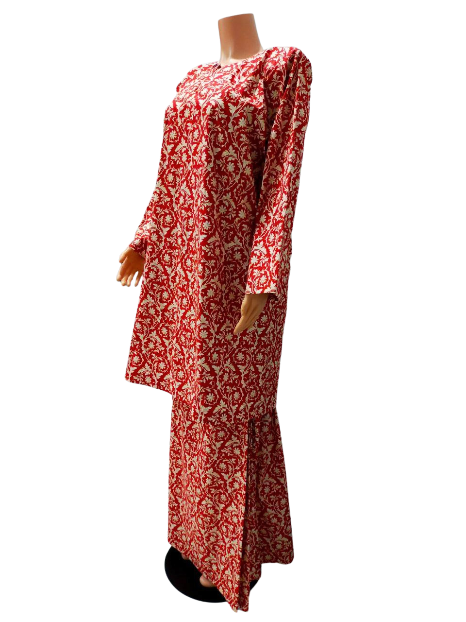 Baju Kurung Pesak Traditional Johor Merah