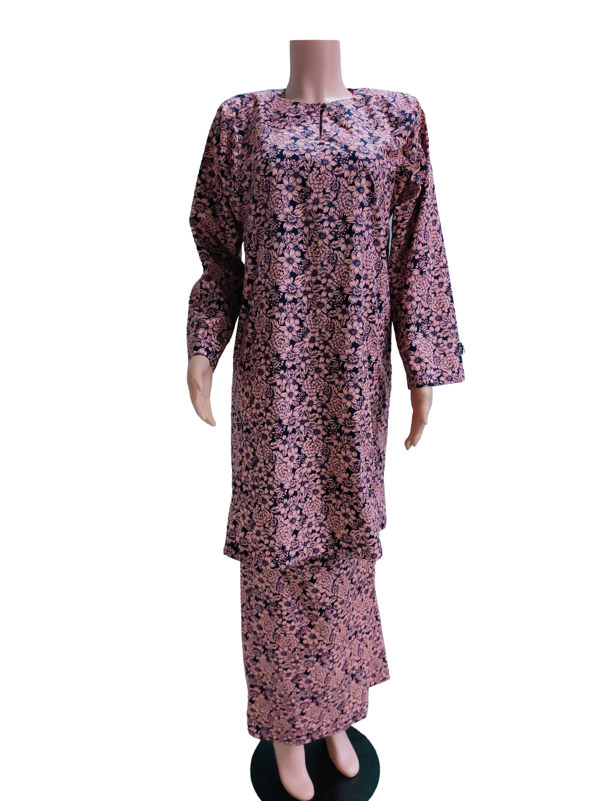 Baju Kurung Pesak Tradisional Johor Brown
