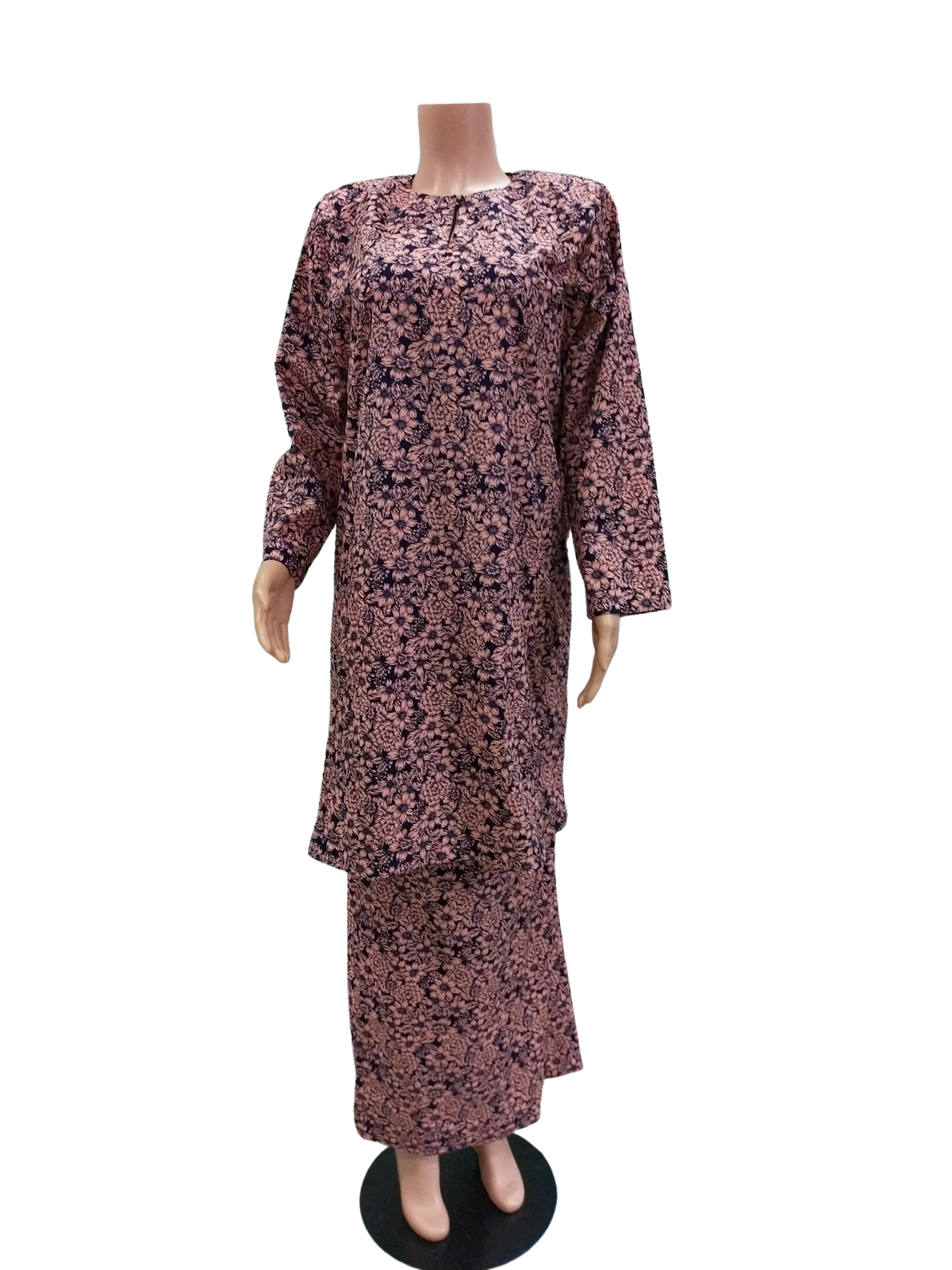 Baju Kurung Pesak Traditional Johor Brown