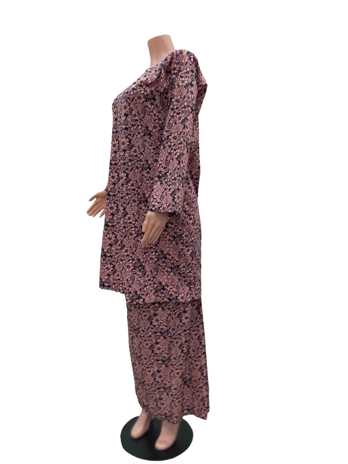 Baju Kurung Pesak Traditional Johor Brown