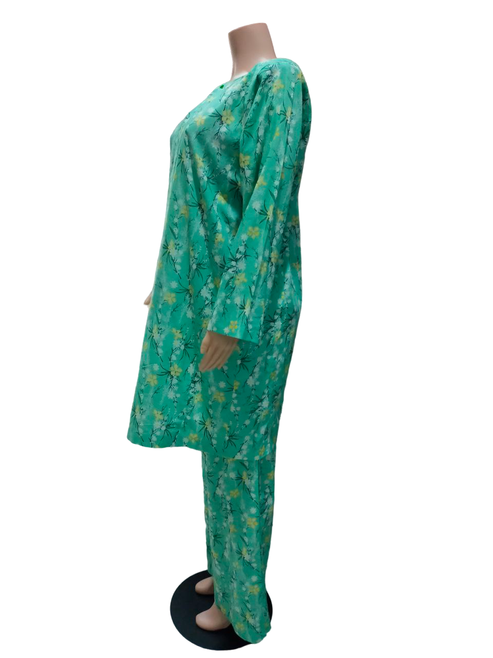 Baju Kurung Pesak Traditional Johor Hijau Aquamarine