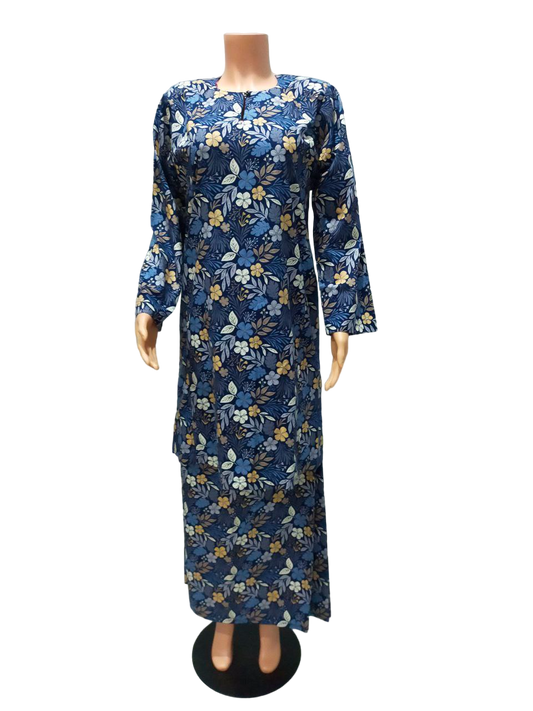 Baju Kurung Pesak Traditional Johor Biru Ocean